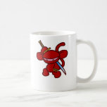 Red Ninja Claw-No Words Coffee Mugs