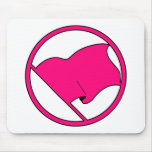 Red Orange Pink Flag Plain No Symbol Blank Mousemats