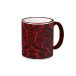 Red Ornate Mug