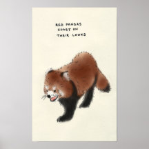 red panda trivia print