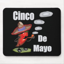 Red Pepper Cinco de Mayo T-shirts and Gifts Mousepad