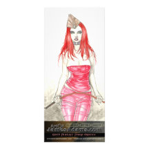 Red Phoenix Rising Rack Card