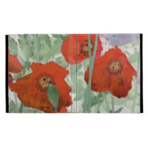 "red poppies abstract" Caseable iPad Folio Case