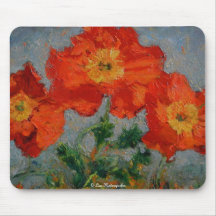 Red Poppies Mouse Pad
