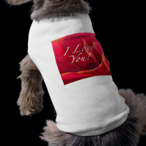 Red Poppy Flower Love Greetings pet clothing