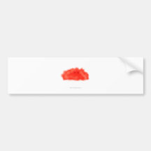 Red Puffball Critter Bumper Stickers