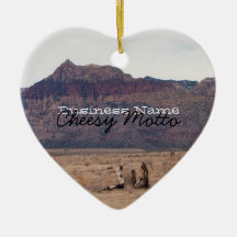 Red Rock Desert; Promotional Christmas Tree Ornament
