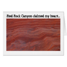 Red Rock Layer Study; Nevada Souvenir Greeting Cards