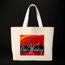 Red Rose Flower Painting Art - Multi bags