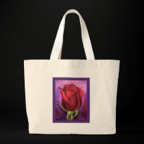 Red Rose Flower Painting - Multi bags