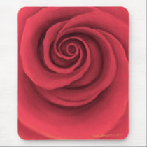 Red Rose Flower Painting - Multi mousepads