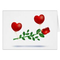 Red rose cards