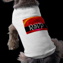 Red Rose RSVP Painting Art - Multi pet clothing