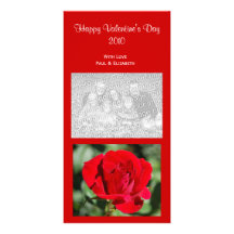 Red Rose Valentine Photo Cards