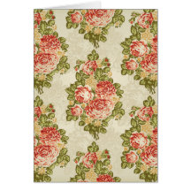Red roses and green leafs cards