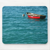 Red Rowboat off the Isle of Capri Mousemats