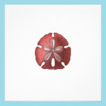 Red Sand Dollar Modern Wedding Invitation invitations