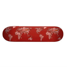 Red sandy atlas skateboard