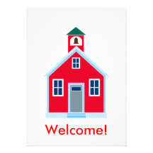 Red School House Personalised Invites