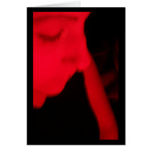 RED SELF III GREETING CARDS