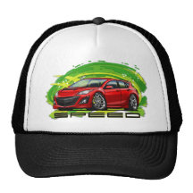 Red_Speed3 Mesh Hats