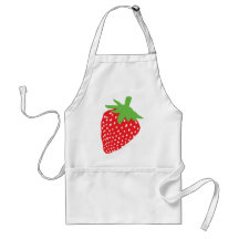 red strawberry icon aprons