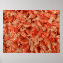 Red Striped Candy Posters