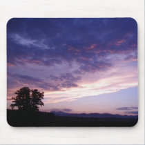 Red sunset tree mouse pad mousepads