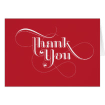 Red Thank You Cards cards