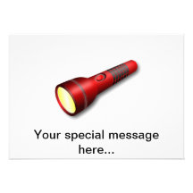 Red Torch Flashlight Custom Invite