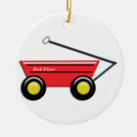 Red Toy Wagon Christmas Tree Ornaments