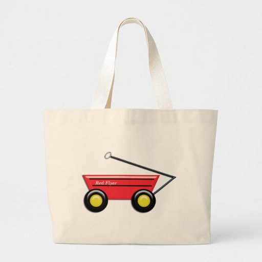 Red Toy Wagon Tote Bags