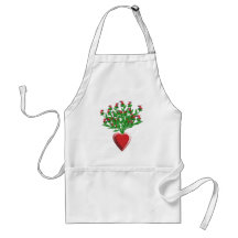 Red Tractor Bouquet Apron