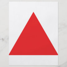 red triangle icon personalized flyer