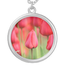 Red Tulips Photo necklaces
