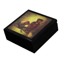 Red Vase with fruit Jewellery Box Keepsake Box