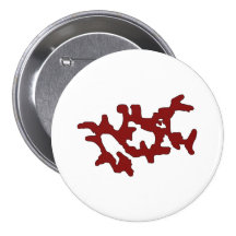 Red Weedaula Pinback Button