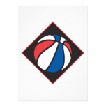 red white and blue basketball invite