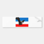 RED WHITE AND BLUE EAGLE LANDING BUMPER STICKERS