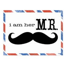Red White and Blue I am Her Mr. Postcard
