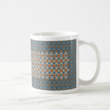 Red white and blue mug