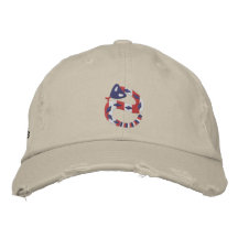 Red White and Blue Rattler Baseball Cap