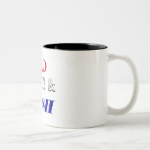Red white Rush Coffee Mug
