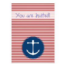 Red Yacht Club Personalized Invite