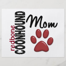 Redbone Coonhound Mum 2 Full Color Flyer