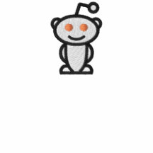 Reddit logo embroidered shirt