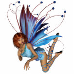 Redhead 3D Pixie - Purple & Blue Photo Cutouts