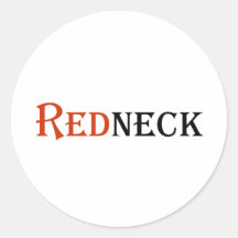 Redneck Round Sticker