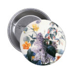 Redoute Lilac Bouquet Button