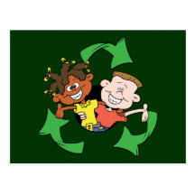 Reduce Reuse Recycle Kids Post Cards